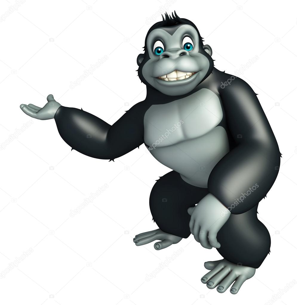 cartoon gorilla destroys cartoon gorilla destroys