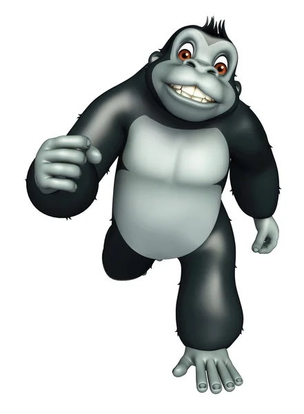 Cute Gorrilla funny cartoon character — Stock Photo, Image