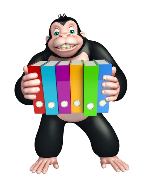Gorila personagem dos desenhos animados — Fotografia de Stock