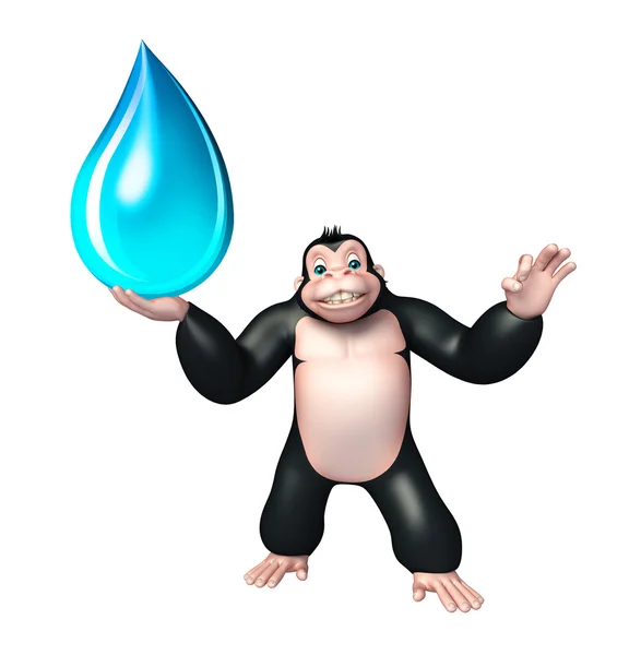 Gorilla cartoon character — Stock Photo, Image