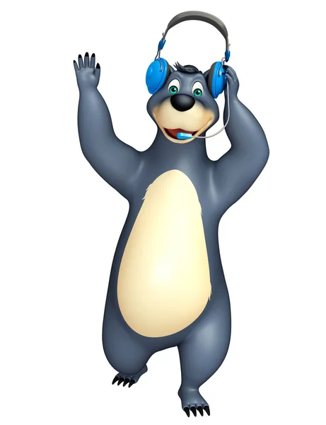 Cute Bear cartoon character — Stock Photo, Image