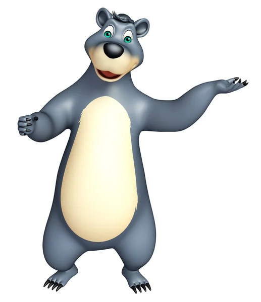 Cute funny Bear cartoon character — Stock Photo, Image