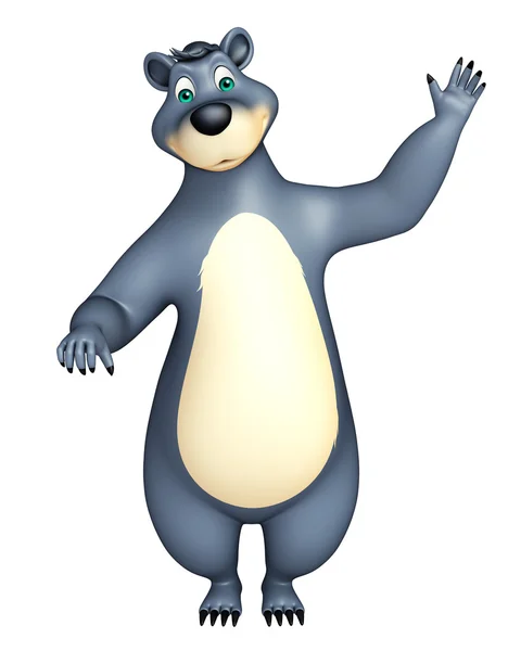 Lindo oso divertido personaje de dibujos animados — Foto de Stock