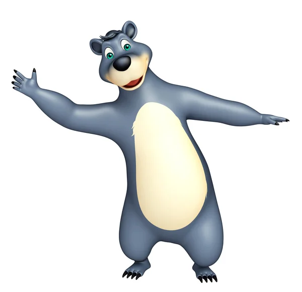 Cute funny Bear cartoon character — Stock Photo, Image