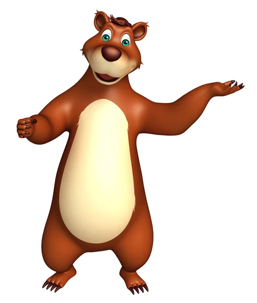 Cute funny Bear cartoon character — Stock Photo, Image