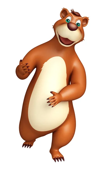 Leuke grappige Bear cartoon karakter — Stockfoto