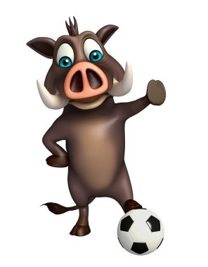 sevimli yaban domuzu çizgi film karakteri