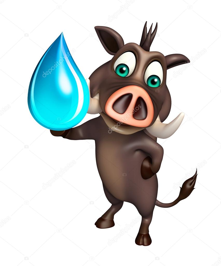 水ドロップとイノシシの漫画のキャラクター ストック写真 C Visible3dscience 水ドロップとイノシシの漫画のキャラクター ストック写真 C Visible3dscience