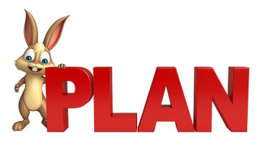 funbunny çizgi film karakteri planı işareti ile