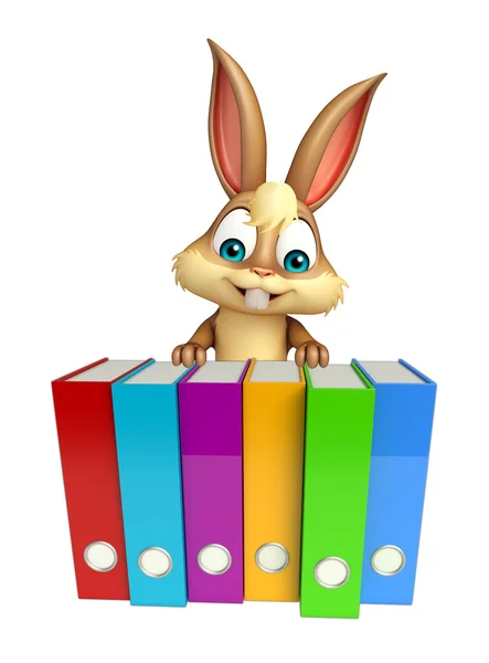 Bunny rajzfilm karaktert nyuszi rajzfilmfigura móka a fájlokat — Stock Fotó