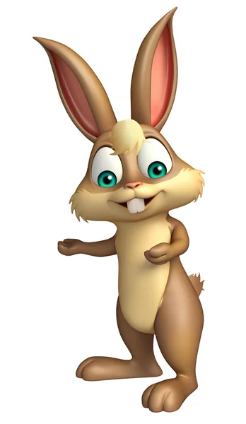 Sevimli tavşan komik karikatür karakter — Stok fotoğraf