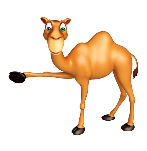 Söt kamel rolig tecknad figur — Stockfoto