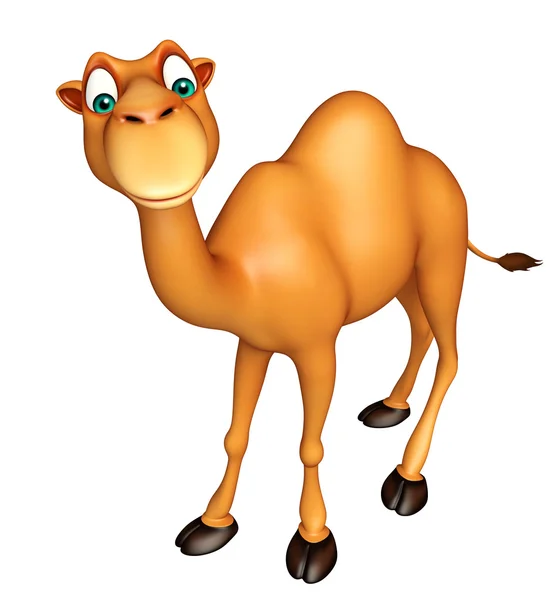 可爱的骆驼搞笑卡通人物 — 图库照片