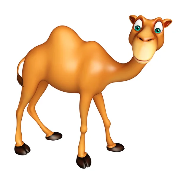 Söt kamel rolig tecknad figur — Stockfoto