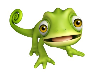 şirin bukalemun komik karikatür karakter