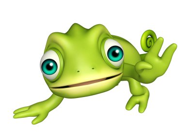 şirin bukalemun komik karikatür karakter