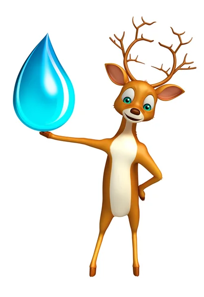 Divertido cervo personagem dos desenhos animados — Fotografia de Stock