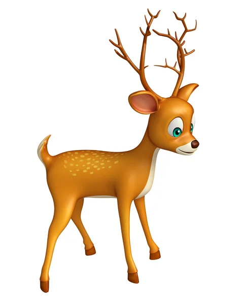 Fun Deer cartoon character — Stock Photo, Image