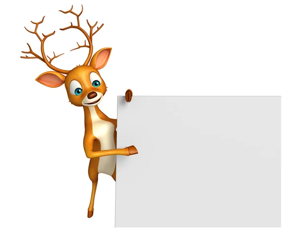 귀여운 사슴 캐릭터 만화 — 스톡 사진