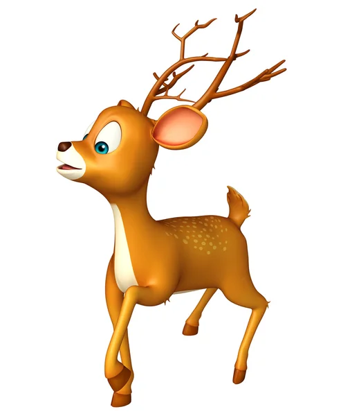 かわいい鹿の面白い漫画のキャラクター — ストック写真