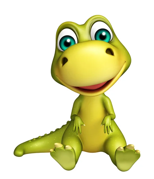 cute funny Dinosaur cartoon character