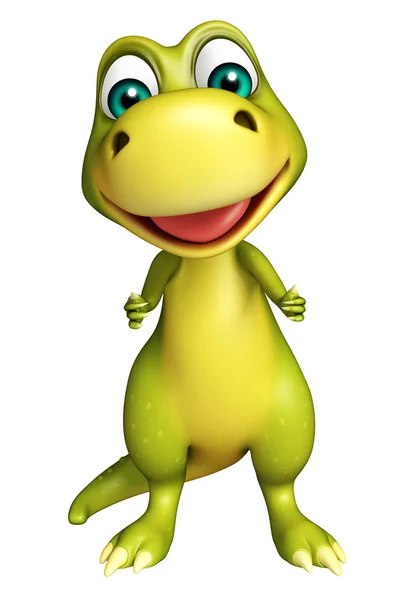 Cute funny Dinosaur cartoon character — Stock Photo, Image
