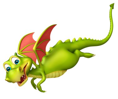 şirin Dragon komik karikatür karakter 