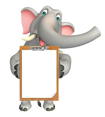 sevimli fil çizgi film karakteri ile sınav yastık 