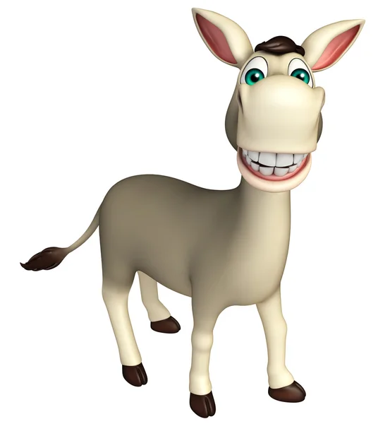 Söta Donkey rolig tecknad figur — Stockfoto