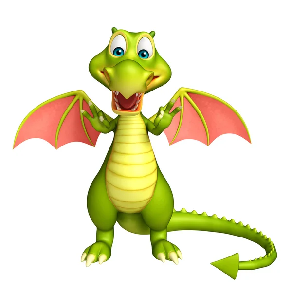 cute Dragon funny cartoon character