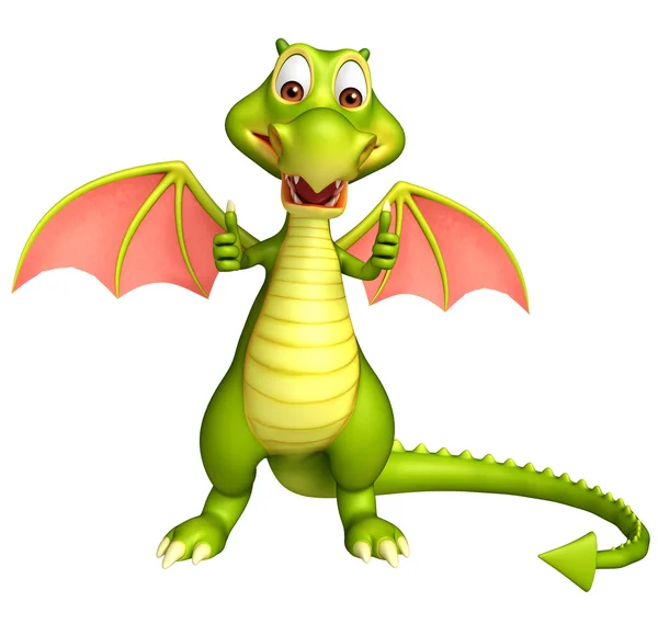 Dragon funny cartoon character — Stock Photo, Image