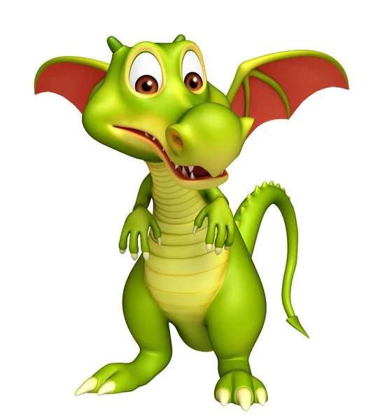 Cute Dragon funny cartoon character — Stock Photo, Image