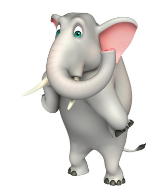 sevimli fil komik karikatür karakter  