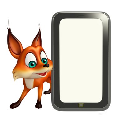 Fox mobile ile karakter karikatür 