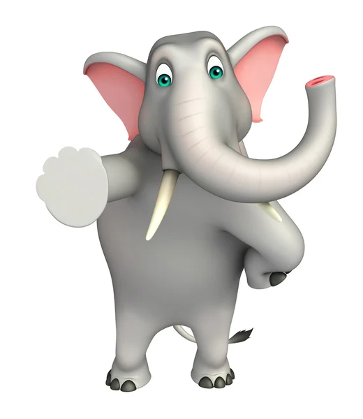 Aranyos vicces rajzfilmfigura elefánt — Stock Fotó