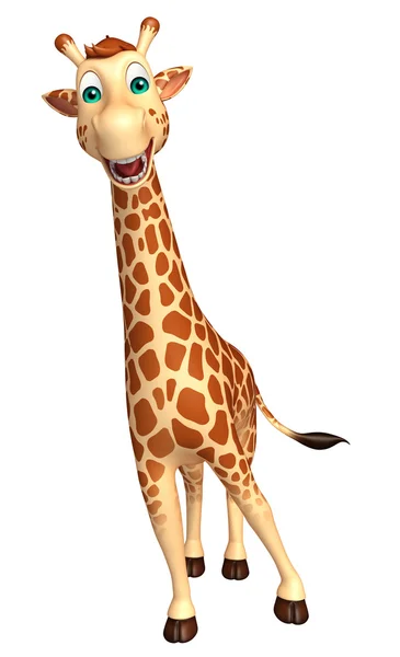 Lindo personaje de dibujos animados jirafa —  Fotos de Stock