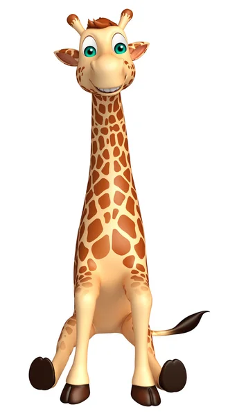 Stând Giraffe personaj de desene animate — Fotografie, imagine de stoc