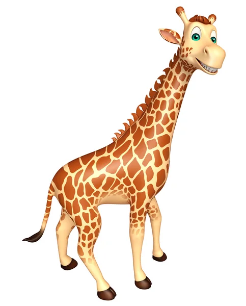 Schattig giraffe cartoon karakter — Stockfoto