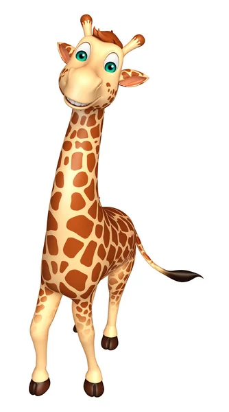 Schattig giraffe cartoon karakter — Stockfoto