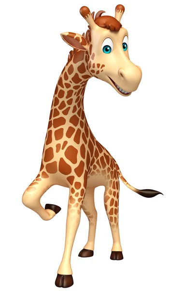 Cute Giraffe cartoon character — Stock Photo, Image