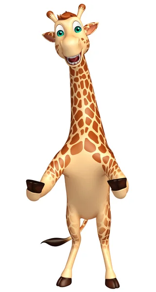 Симпатичный персонаж мультфильма про жирафа — стоковое фото