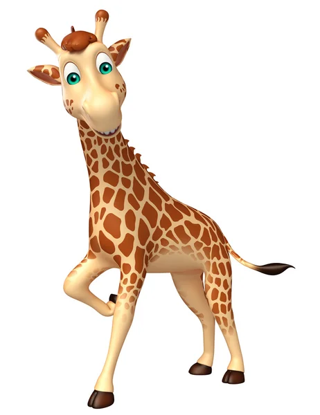 Drăguț Girafa personaj de desene animate — Fotografie, imagine de stoc