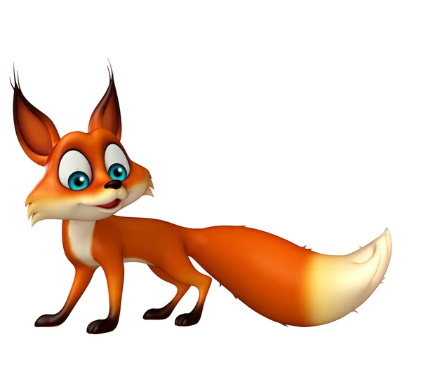 Fun Fox funny cartoon character — Stock Photo, Image