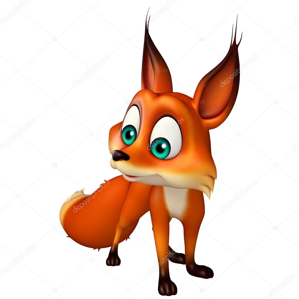 fun Fox funny cartoon character 