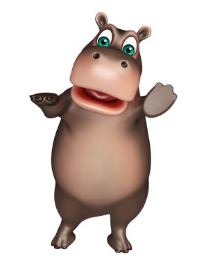 sevimli Hippo çizgi film karakteri  