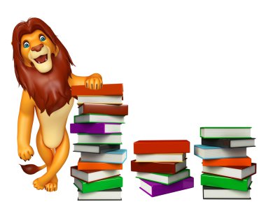 sevimli aslan karakter Defterinizle karikatür