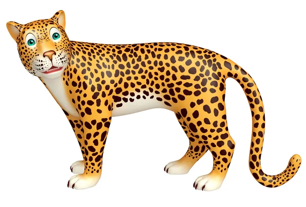 Olhar para a câmera personagem de desenho animado Leopard — Fotografia de Stock