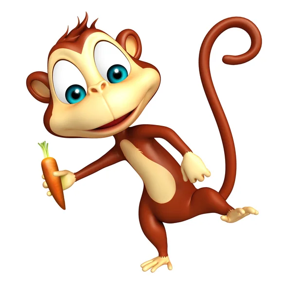 Vicces majom rajzfilm karakter — Stock Fotó