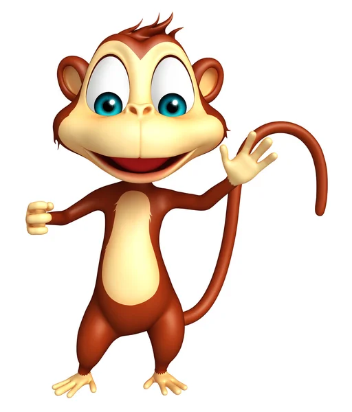 Cute Monkey cartoon character — Stock Photo, Image