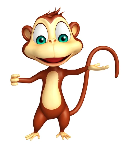 Funny  Monkey cartoon character — Stock Photo, Image